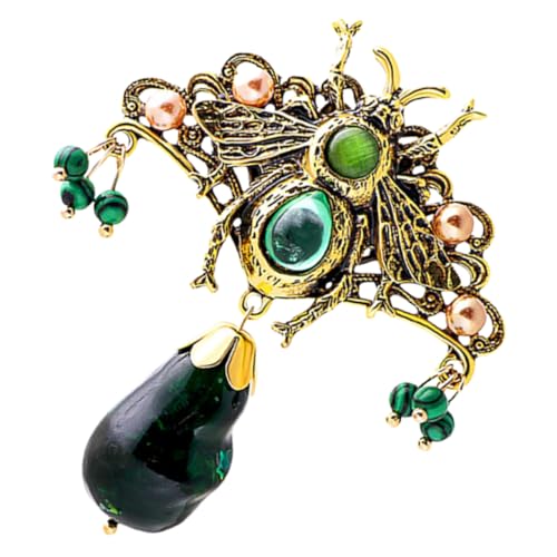 Yardenfun Bienennadel Aus Perlen in Bienenform Schalnadel Für Kleidung Und Rucksack Dekorative Brosche Für Damen Und Herren Vintage Bienenbrosche Kleine Brosche Für Revers Und Accessoires von Yardenfun