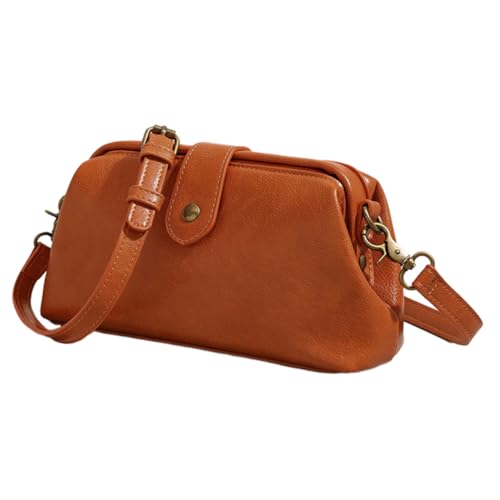 Yardenfun Vintage Damen Umhängetasche PU Material Crossbody Bag mit Verstellbarem Schulterriemen Stilvolle Retro Messenger Bag für Alltag und Freizeit von Yardenfun
