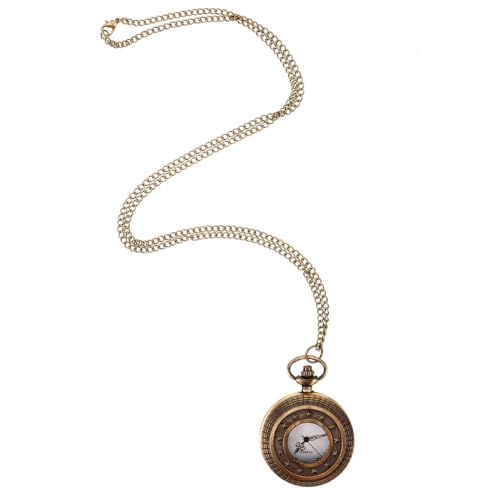 Yardenfun Vintage Taschenuhr Damen Herren Klein Retro Taschenuhr mit Deckel Antike Uhr für Senioren Robust Leicht Tragbar Elegantes Design Vintage Schmuckstück von Yardenfun