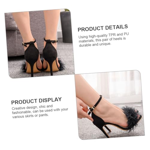 Yardenfun Wedge Heel Pumps Damen Open Toe Sandalen Elegant Hoher Absatz Komfortabel Strapazierfähig Für Arbeit Party Hochzeit Alltag von Yardenfun