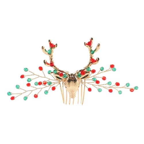 Yardenfun Weihnachtlicher Haarschmuck für Frauen Zarter Haarkamm mit Weihnachtsmotiv Accessoire für Feiertagsfeiern Geburtstage Besondere Anlässe von Yardenfun