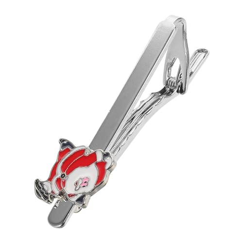 Yardenfun Weihnachtlicher Santa Claus Krawattenklammer Krawattenclip Männer Festliche Krawattennadeln Einfach zu Befestigen Sicherer Halt Geeignet für Anzug und Party von Yardenfun