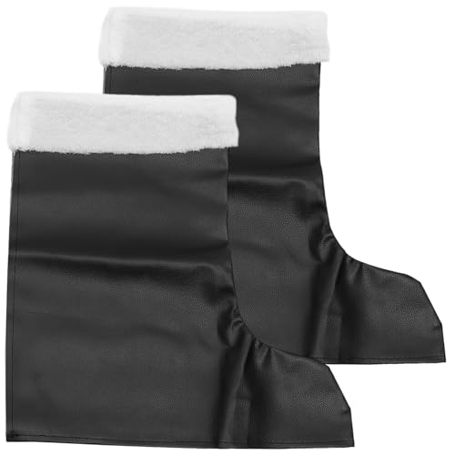 Yardenfun Weihnachtsmann Schuhüberzug Weihnachtsstiefel Cover für Erwachsene Strapazierfähiges Komfortables Cosplay Accessoire für Weihnachtsfeier Vielseitig Einsetzbar als Partydekoration von Yardenfun