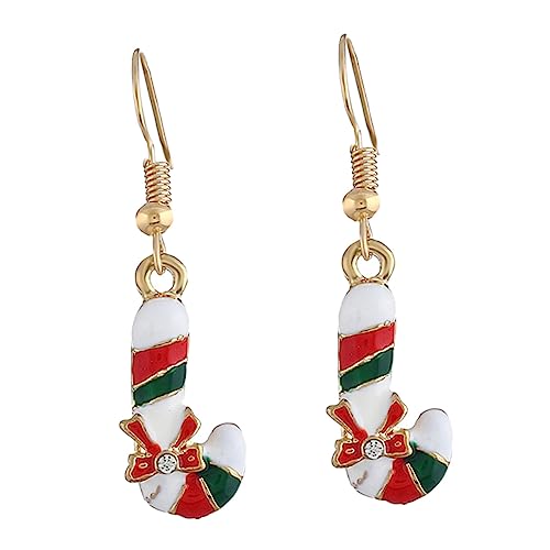 Yardenfun Weihnachtsohrringe Adorable Ear Pendant Hängende Ohrringe für Weihnachtsfeiern Einzigartige für Frauen Stilvolles Ohrschmuck für Festliche Anlässe von Yardenfun