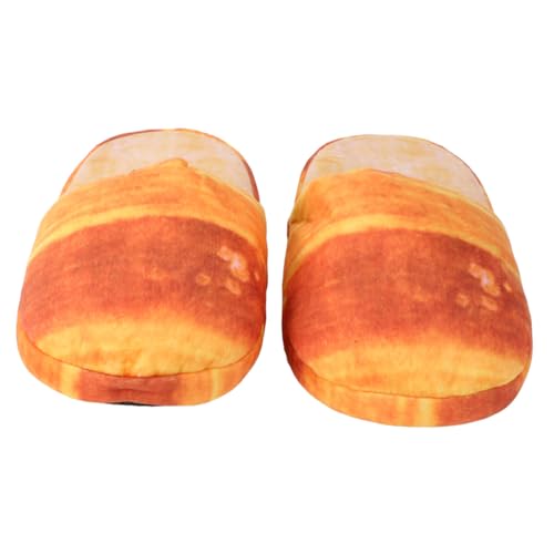 Yardenfun Winter Hausschuhe Damen Herren Brot Pantoffeln Weiche Plüsch Slipper mit Rutschfester Sohle Gemütliche Home Schuhe für Drinnen und Draußen von Yardenfun