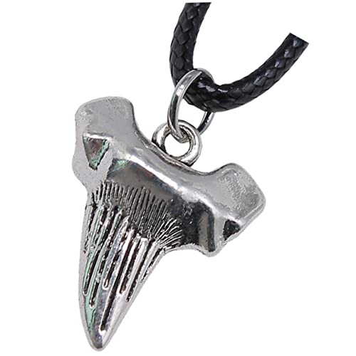 Yardenfun Wolf Zahn Halskette Herren Lederhalskette mit Robustem Anhänger Trendiges Männeraccessoire für Strandpartys Alltäglichen Gebrauch für Besondere Anlässe von Yardenfun