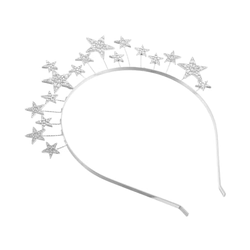 Yardenfun Stern-kopfschmuck Aus Zinklegierung Mit Strass-sterne-details Haarkronenband Für Damen Und Mädchen Für Hochzeiten Festivals Und Partys Bequem Und Langlebig von Yardenfun