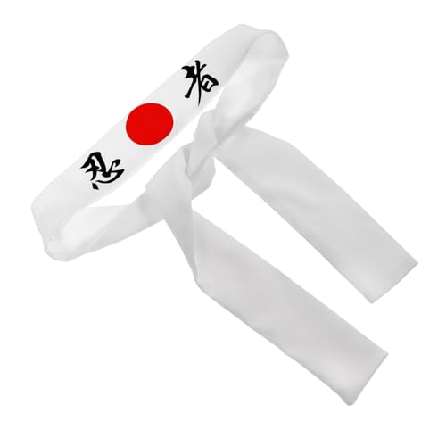 Yardenfun Karate Stirnband Japanisches Stirnband Für Männer Und Frauen Koch-accessoire Karate-zubehör Mit Einstellbarer Aus Stoffmaterial Für Samurai Und Ninjas von Yardenfun