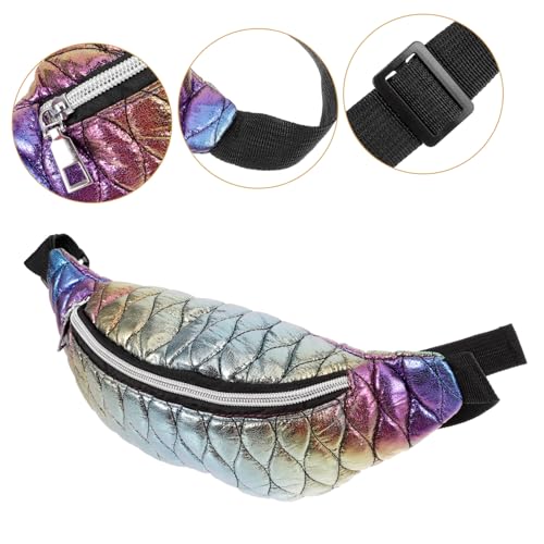 Yardenfun wasserdichte Damen Bauchtasche mit Regenbogen Muster Modische Crossbody Hüfttasche Leichter Sports Gürteltasche für Reisen Laufen Outdoor Multifunktional und Tragbar von Yardenfun