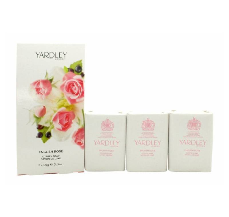 Yardley Feste Duschseife Yardley English Rose Seife 3x 100g von Yardley
