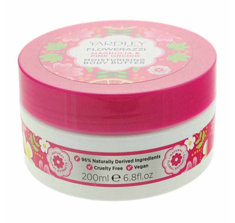 Yardley Körperpflegemittel Yardley Flowerazzi Magnolia & Pink Orchid Body Butter 200ml von Yardley