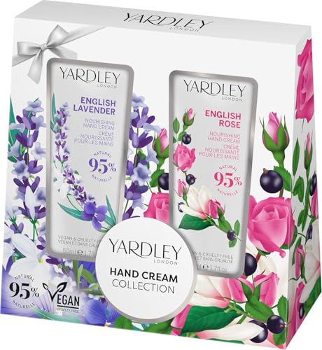 Yardley London English Lavender & English Rose Hand Cream Collection Gift Set von Yardley