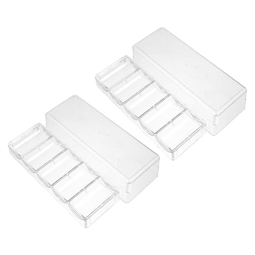 Yardwe 1 Satz Chip-Box Tabletts Poker Chips-Rack-Organizer Sichtbare Chipsschale P.s Transparent 2 Stück Yardwe 1 Satz Chip-Box Tabletts Poker Chips-Rack-Organizer Sichtbare Chipsschale P.s Transparent 2 Stück von Yardwe