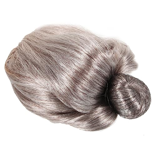 Yardwe 1 Satz Oma Perücke Dame Oma Cosplay Perücke Gläser Halloween-perücken Großmutter Cosplay Requisiten Altes Oma-kostüm Cosplay -accessoires Alte Frau Perücken Kostümperücken K Seide von Yardwe