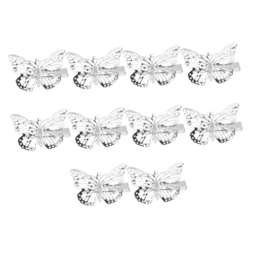 Yardwe 10 Stück Schmetterlings Haarnadeln für Mädchen Metall Haarspangen Süße Haarclips für Kinder Modisches Haarschmuck Zubehör Glänzende Haaraccessoires für Besondere Anlässe von Yardwe