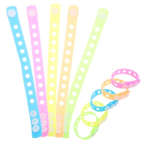 Yardwe 10 Stück leuchtendes Armband armbänder deko, das im Dunkeln leuchtet Glow in Dark Partyzubehör Glühen-in-the-Dark-Gurte Glow-Accessoires Glow in the Dark Armband PVC von Yardwe