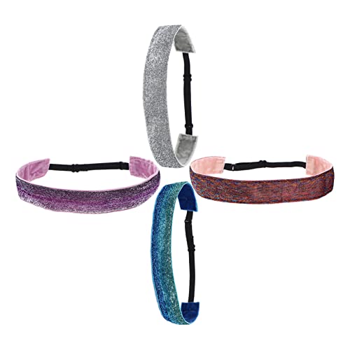 Yardwe Sport Stirnband 12 Stk Sport-Stirnband für Kinder haarschmuck Pailletten Schal Fitness Stoff Stirnband von Yardwe