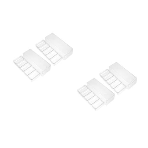 Yardwe 2 Sätze Chip-Box Poker Tabletts Sichtbare Chipsschale Chips-Rack-Organizer P.s Transparent 2 Stück * 2 von Yardwe