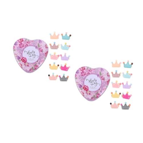 Yardwe 2 Sätze Teiliges Ring Set Für Cartoon Kronenringe Ringe Für Verkleidungen Für Partys Geburtstagsgeschenke Und Aufbewahrungsbox 10 Stück * 2 von Yardwe