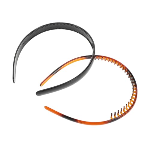 Yardwe 2stücke Hartes Stirnband Mit Zähnen Aus Kunststoff Rutschfeste Haarkämme Für Frauen Mädchen Und Teenager Schlichtes Stirnband Zum Gesichtsbad Bequeme Stirnbänder Für von Yardwe