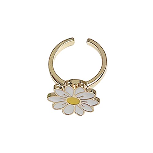 Yardwe 2 Stück Rotierender Fidget Ring für Frauen Verstellbar Stressabbauend für Kleine Damen und Bühnenkünstler Hilft bei Nervosität Entzückendes Design Angenehm von Yardwe