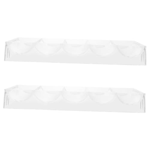 Yardwe 2stücke Acryl Pokerchip-tablett Mit Multi-Grid Organizer Für Chip-vorrat Transparenter Pokerchip-Halter Zum Sortieren Und Lagern Praktisches Pokerchip-tablett Für Sichere von Yardwe