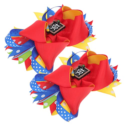 Yardwe 2stücke Haar Bogen Clip Für Mädchen Satin Haargummis Haarschleifen Kopfschmuck Party Festliche Accessoires Für Kleinkinder Und Junge Mädchen von Yardwe