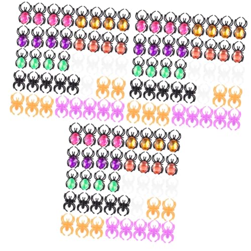 Yardwe 3 Sätze Halloween Spinnenringe Kreative Finger Ringe Für Halloween Feiern Kostüm Accessoires Und Party Mitgebsel Gemischte Farben Leicht Und Bequem 50 Stück * 3 von Yardwe