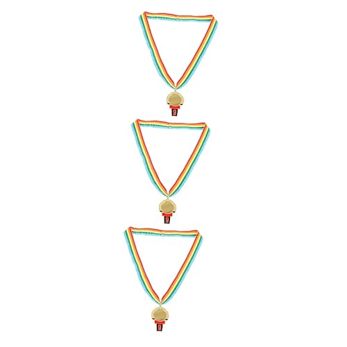 Yardwe 3St die Medaille belohnung kinder party geschenke für kinder Medaillen für den 1. Platz Kindermedaille das Geschenk Basketball-Geschenke Gold Medaille Rennmedaille Erwachsener Tier von Yardwe