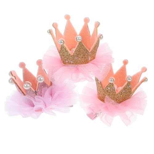 Yardwe 3stücke Haarschmuck Mädchen Krone Haarschmuck Für Mädchen Elastische Blumenkrone Kopfbedeckung Haare Für Party Festival von Yardwe