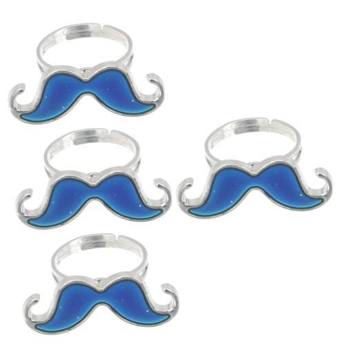 Yardwe 4 Stück Stimmungsringe für Verstellbare Farbwechselringe für Kindergeburtstag Partys und Langlebig und Perfektes für Besondere Anlässe von Yardwe