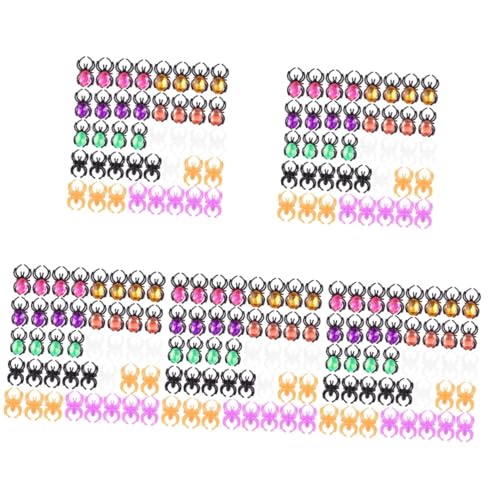 Yardwe 5 Sätze Halloween Spinnenringe Bunte Plastik Ringe Für Kostümpartys Mitgebsel Und Kreative Accessoires Für Halloween Feiern Leicht Tragbar Und Vielseitig Kombinierbar 50 Stück * 5 von Yardwe