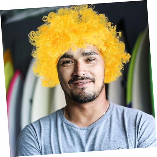 Yardwe 5 Stück Bunte Clown Perücke Afro Stil Leichte Cosplay Perücke für Festival Karneval Party Modisches Kostümzubehör für Erwachsene und Einzigartiges Design Vielseitig Einsetzbar von Yardwe