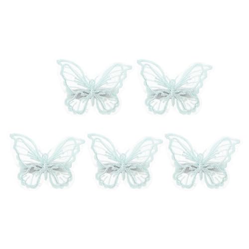 Yardwe 5stücke Schmetterlings-haarspangen Aus Spitze Besticktes Netz Doppellagiger Modische Haarschmuck Für Damen Und Mädchen Vielseitig Für Party Und Hochzeit von Yardwe