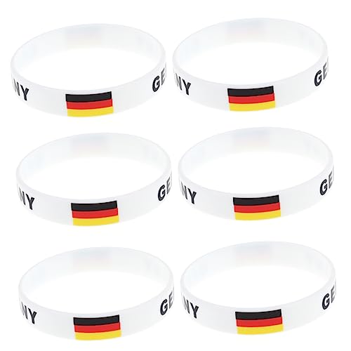 Yardwe Armbänder 6 Stk herren armband Spielen Gaming das Geschenk Geschenke für Männer Länderarmband Länderflaggen-Armband Schüttgut rotes Band Banner Sache Mann Zubehör für Fans von Yardwe