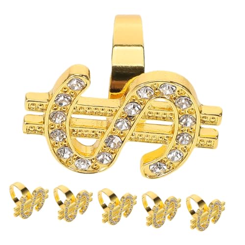 Yardwe 6 Stück Glitzernde Hip Hop Schmuckstücke für Kostümpartys Halloween Events und Cosplay Statement Ringe für Frauen und Männer für Besondere Anlässe Yardwe 6 Stück Glitzernde Hip Hop Schmuckstücke für Kostümpartys Halloween Events und Cosplay Statement Ringe für Frauen und Männer für Besondere Anlässe von Yardwe