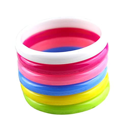 Yardwe 6stücke Kunststoff Armbänder Candy Farben Bunte Handgelenkarmreifen Für Kindergeburtstagsfeiern Partyzubehör Und Diy Schmuck von Yardwe