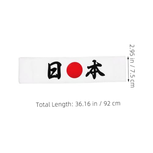 Yardwe 8 Stück Teiliges Japanisches Stirnband Ninja Samurai print Verstellbare Kopfwickel aus Atmungsaktivem Material Geeignet für Karate Sushi Meister und Cosplay Komfortabel von Yardwe