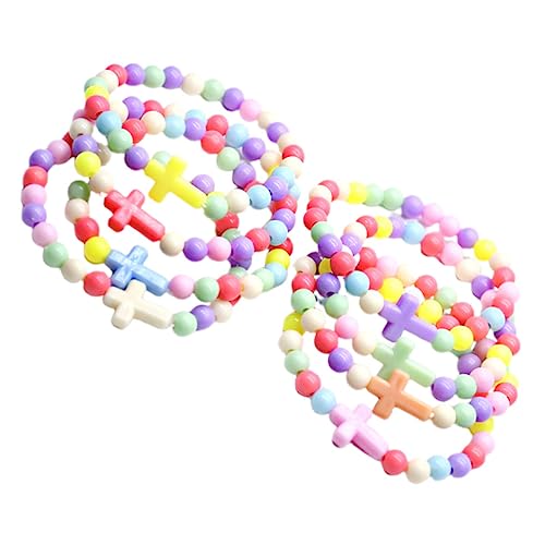 Yardwe 8stücke Teiliges Kreuzarmband Für Damen Verstellbare Armbänder Mit Bunten Kunststoffketten Eleganter Schmuck Für Partys Büro Und Alltag Als Für Familie Und Freunde von Yardwe