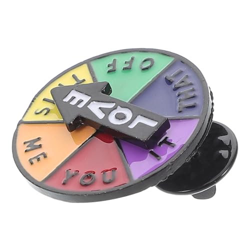 Yardwe Bunte Drehbare Brosche mit Rotierendem Metall Pin für Kleidung Taschen Rucksäcke Versatile Cartoon Turntable Abzeichen Kreatives Accessoire für Frauen von Yardwe