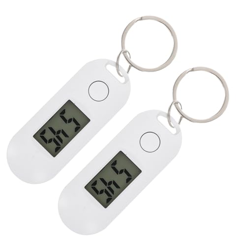 Yardwe 2stücke Schlüsselanhänger Digitale Hängeuhr Tragbar Kleine Elektronische Uhr Für Studenten Ohne Lärm Praktisch Für Schule Oder Prüfung von Yardwe