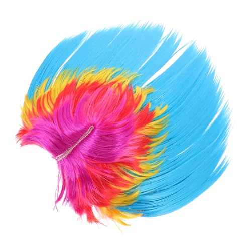 Yardwe Rockerperücken Für Männer Kurze Cosplay-perücke Glatte Maskeradenperücke Halloween-perücke Party Accessoire Männerperücken Echthaar Kurze Cosplay Prop von Yardwe