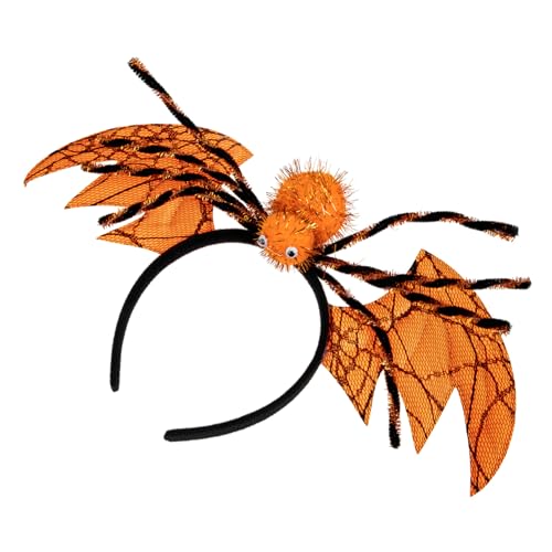 Yardwe Halloween Fledermaus Spider Kopfschmuck Stylischer Haarreif Für Halloween Partys Als Kostümzubehör Orangefarben Und Feierlichkeiten von Yardwe
