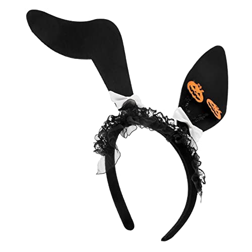 Yardwe Halloween Hasenohr Haarband Flauschiges Cartoon Bunny Kopfschmuck Für Kostümparty Und Bühnenauftritte Für Damen Und Leicht Und Langlebig Perfektes Accessoire von Yardwe