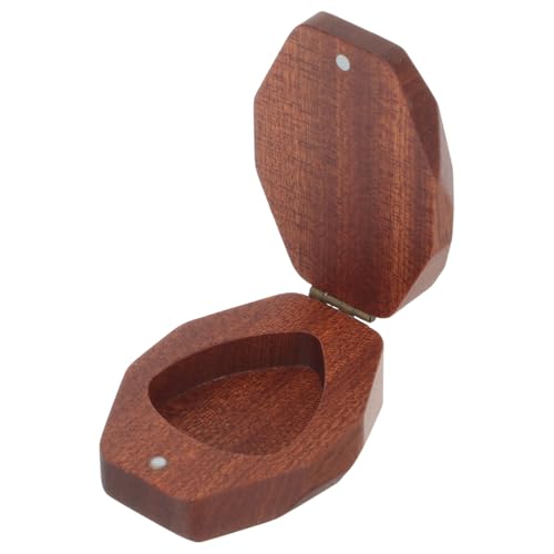 Yardwe Holzplektrum-Box Für Akustikgitarre Gitarrenplektrum-Halter Aus Holz Aufbewahrungsbox Für Plektren Gitarren-zubehörbox Holz-Plektrum-Organizer Plektrum-aufbewahrungsbox von Yardwe