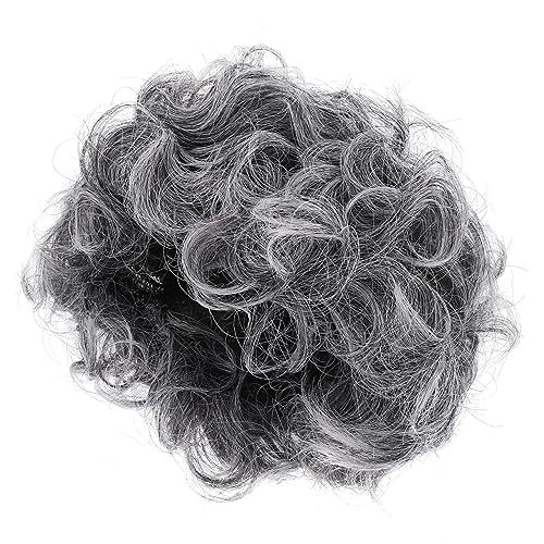 Yardwe Oma Perücke lockige graue perücke Vokuhila Perücke Oma Kostüm Frauen Perücke alte Frauenperücke hoch Farbe kurze lockige Perücken von Frauen kurze Perücken Frauenperücken Kunsthaar von Yardwe