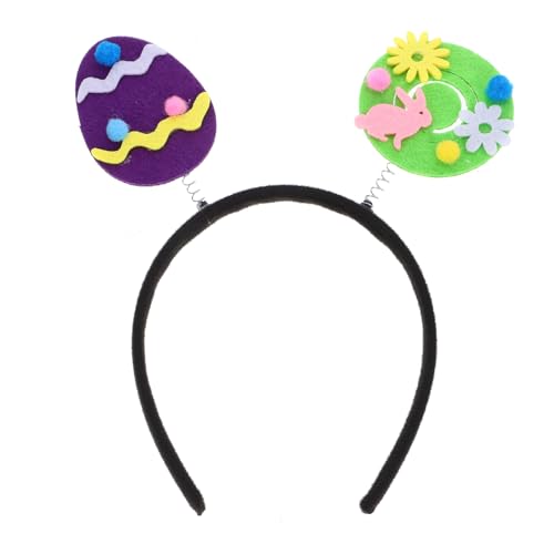 Yardwe Osterkopfband Mit Hasen Und Ostereiern Verstellbares Bequemes Haaraccessoire Für Erwachsene Für Ostern Feiern Und Karneval von Yardwe
