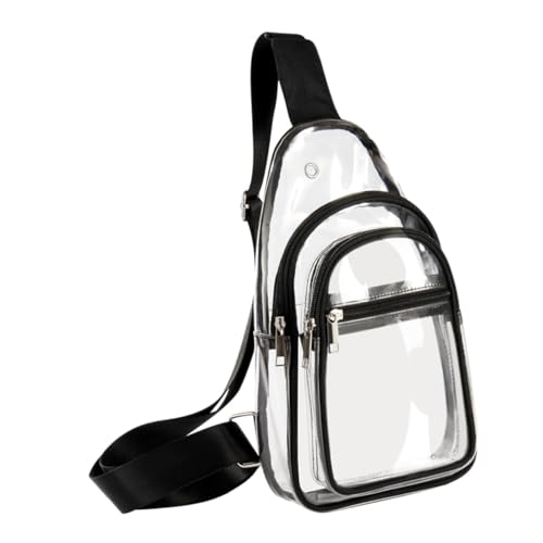 Yardwe PVC Brustbeutel Transparent Klein Vielseitig Tragbar für Damen und Herren Outdoor Reise Umhängetasche Crossbody Bag von Yardwe