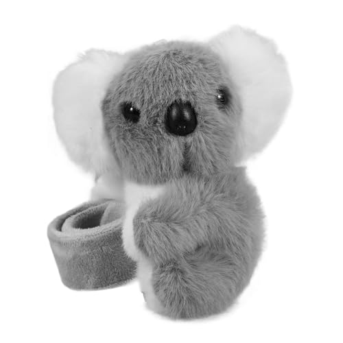 Yardwe Plüsch Koala Klapparmband Weiches Snap Armband Tierisches Party Mitgagel für Kindergeburtstag Leichtes und Bequemes Stofftier Slap Wristband für Themen und Dschungel Partys von Yardwe