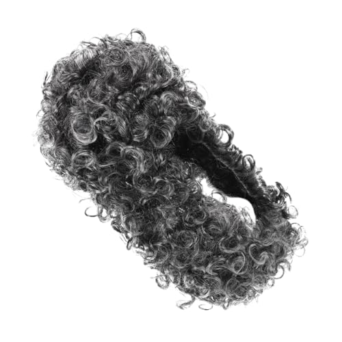 Yardwe Richter Kolonial Perücke Lange Lockige Graue Perücke 18. Jahrhundert Männer Halloween Kostüm Cosplay Perücke Für Frauen Männer Dress Up Prop von Yardwe